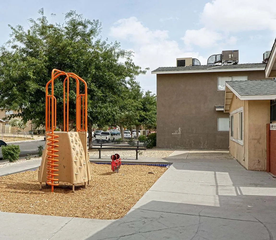 Outdoor play area on the property